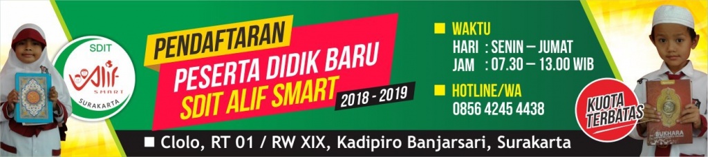 Opening New Class SDIT Alif Smart Surakarta